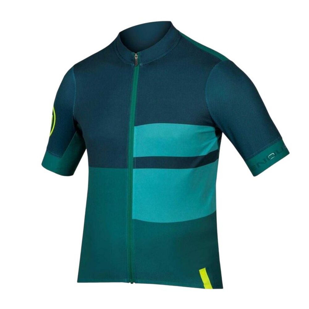 Endura Mens Short-Sleeved Cycling Jersey / Emerald Green